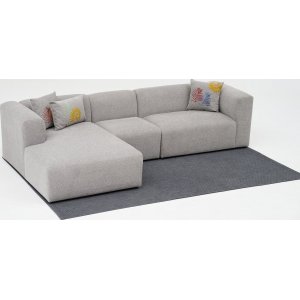 Linden divan sofa venstre - Lysegr