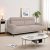 Amsterdam beige 3-personers sofa med hj ryg