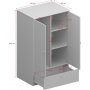 Memphis garderobe - Hvid