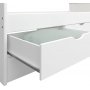 Alba seng med opbevaring 90 x 200 cm - Hvid