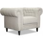 Ashford chesterfield lnestol - Beige linned