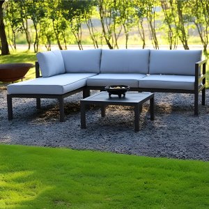 Holma sofagruppe - Grå + Pletfjerner til møbler