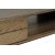 Inez sofabord i brunolieret eg med opbevaringsboks - 120x62 cm