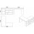 Tywin hjrne skrivebord 129x120 cm - Fyrretr/hvid