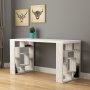 Labyrint skrivebord 140x60 cm - Antik Hvid