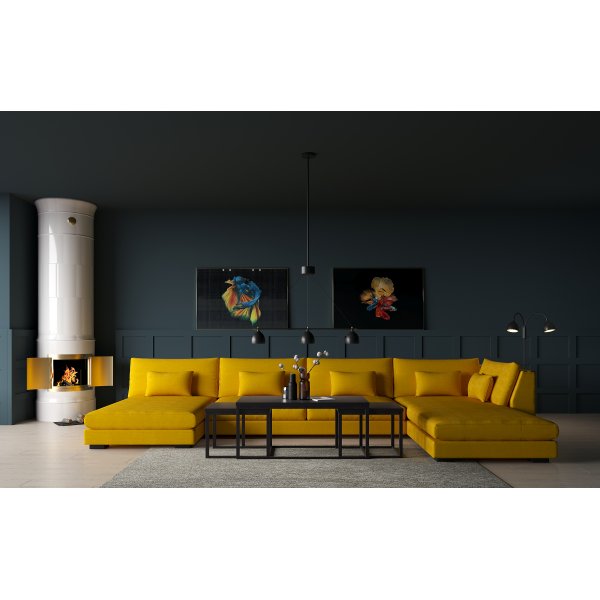 Streamline bygbar sofa - Valgfri farve + Tekstilrensning til mbler