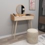 Trucco toiletbord 134 x 37 cm - Fyrretr/beige