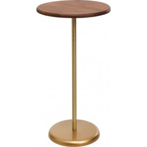 Stilfuldt sidebord 40 cm - Guld/valnd