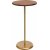 Stilfuldt sidebord 40 cm - Guld/valnd