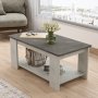 Luvio sofabord 15, 96x50 cm - Slv/antracit