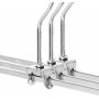 Skrtbjle, metal, 31 cm, 20-pak - Krom/sort
