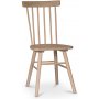 Edge spisegruppe; Spisebord i hvid HPL 140x90 cm med 4 Orust stokstole i hvidmalet