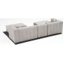 Beyza mini divan sofa venstre - Lysegr
