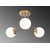 Daisy loftslampe 146-AV3 - Guld/hvid