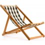 Repose Beach Deck Chair - Grn/Hvid