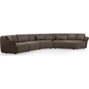 Mentis hjrnesofa 440 cm - Brun