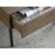 Inez sofabord i brunolieret eg med opbevaringsboks - 120x62 cm