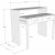 Maida skrivebord 99 x 36 cm - Hvid