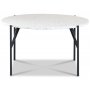 Terrazzo rundt sofabord  80 cm - Bianco Terrazzo & understel AIR