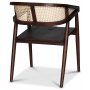 Skaraborg stol - Brun mahogni/rattan