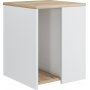 Rom sidebord 40 x 40 cm - Eg/hvid