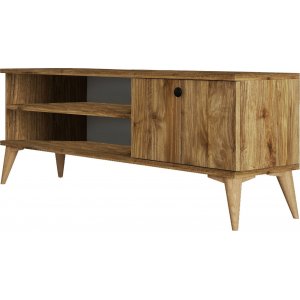 Retro mediebænk 120 cm - Valnød Retro mediebænk 120 cm - Valnød
