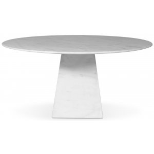 Pegani rundt spisebord i hvid marmor - D145 cm