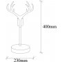Gevir bordlampe - Valnd/hvid