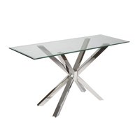 Madrid konsolbord 140 - Glas/krom Madrid konsolbord 140 - Glas/krom