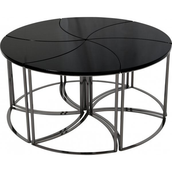 Gyro sofabordsst 100 cm - Sort