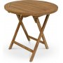 Grunnebo foldbart rundt spisebord 80 cm - Teaktr