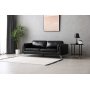 Sofa 3-personers sort PU - Cansas