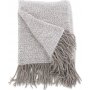 Lyng plaid 130x170 cm - Gr/hvid