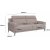 Amsterdam beige 3-personers sofa med hj ryg