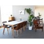 Perstorp spisebord 180-230 cm - eg / hvid