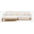 Reims divan sofa venstre - Creme