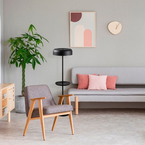 Som gulvlampe 5 - Sort/guld