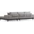 Eti divan sofa hjre - Gr/sort