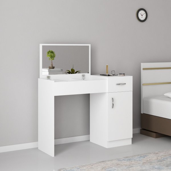Inci toiletbord 74,2 x 37,6 cm - Hvid