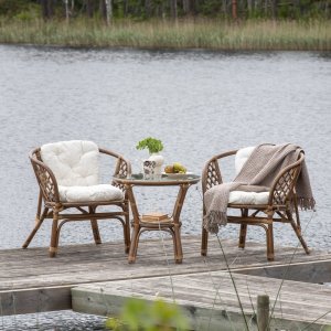 Wera spisegruppe - Rattan/offwhite