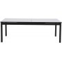 Norwalk spisebord XL 215-315cm - Hvid (HPL) / Sort