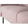 Kingsley 2,5-personers sofa - Lyst rosa fljl