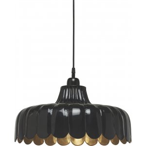 Wells loftslampe - Sort/guld - 43 cm