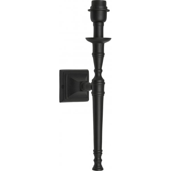Salon vglampe - Mat sort - 45 cm