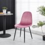 Seat spisegruppe, spisebord med 4 stk Carisma fljlstole - sort / koral + 3.00 x Mbelfdder