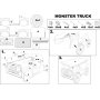 Monster truck tremmeseng - 90 x 190 cm
