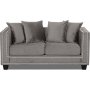 Tempel 2-personers sofa med nitter - Gr beige (Velvet)