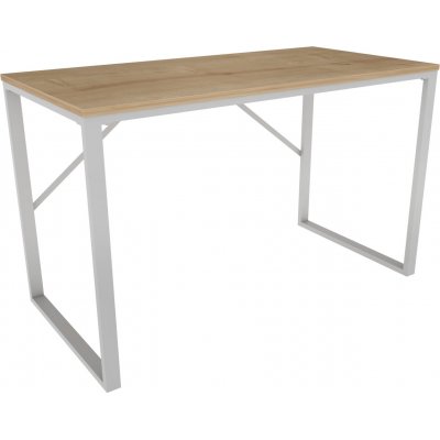 Layton skrivebord 120 x 60 cm - Hvid/eg