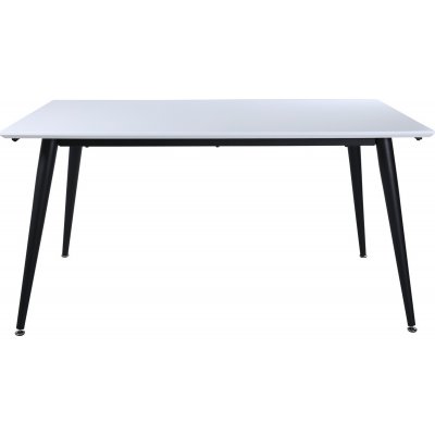 Hendry spisebord 150-240 cm - Hvid/sort