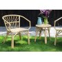 Bali terrassest i rattan - Bord med 2 stole